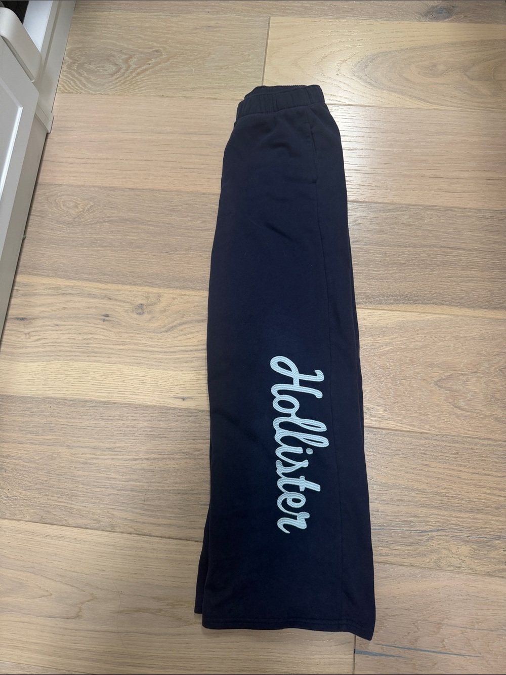 Hollister navy  Jogger Sweatpants with Script Side Logo